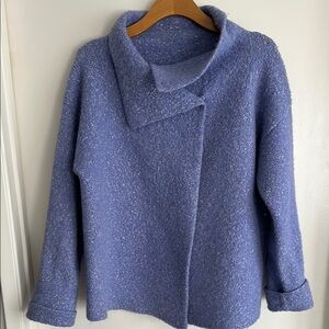Vintage Alpaca and Wool  Blue Sweater